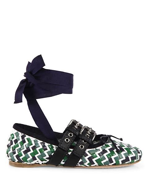 saks miu miou flats.